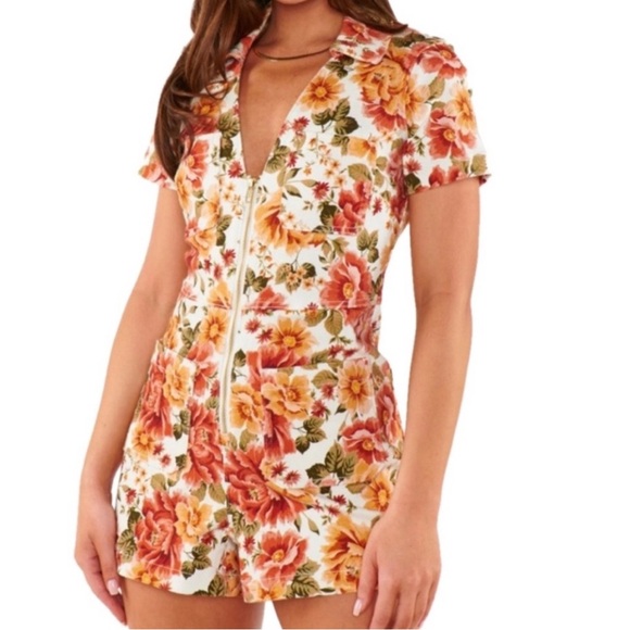 Floral Ranch Romper - Picture 3 of 3